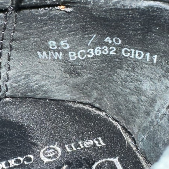 BOC Born Concept Womens Comfort Peggy Slip On Clog Black Leather Size 8.5 B12 - Picture 5 of 7